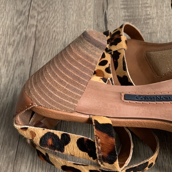 Calvin Klein cheetah sandles size 7 - Picture 4 of 4